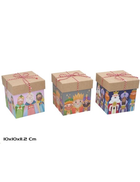 CAJA REGALO CUBO 3 STD. 10X10X11,2CM VELTIX