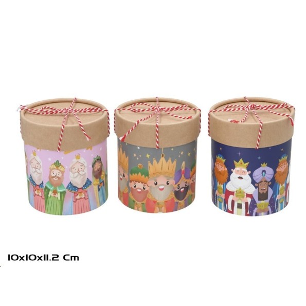CAJA REGALO CILINDRO 3 STD. 10X10X11,2CM VELTIX