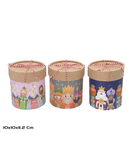 CAJA REGALO CILINDRO 3 STD. 10X10X11,2CM VELTIX