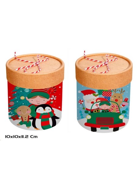 CAJA REGALO CILINDRO 2 STD. 10X10X11,2CM KARIX
