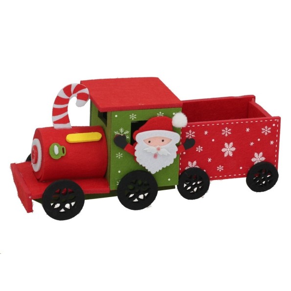 TREN FIELTRO 9X25X11CM SANTA