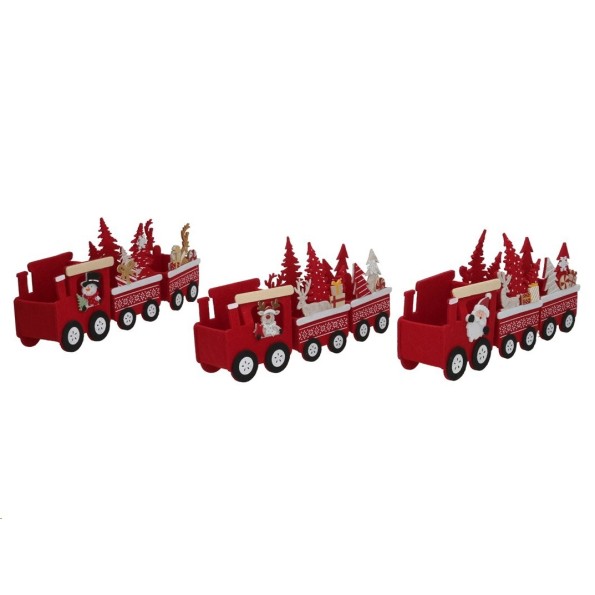 TREN NAVIDAD 3 STD. 27X5,7X14CM