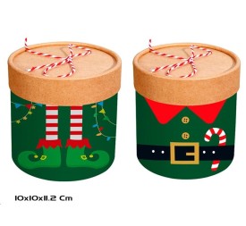 CAJA REGALO CILINDRO 2 STD. 10X10X11,2CM GRUNCH