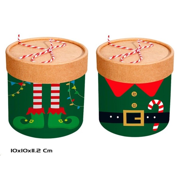 CAJA REGALO CILINDRO 2 STD. 10X10X11,2CM GRUNCH