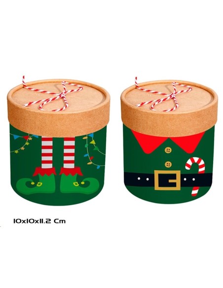 CAJA REGALO CILINDRO 2 STD. 10X10X11,2CM GRUNCH