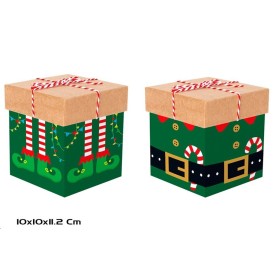 CAJA REGALO CUBO 2 STD. 10X10X11,2CM GRUNCH