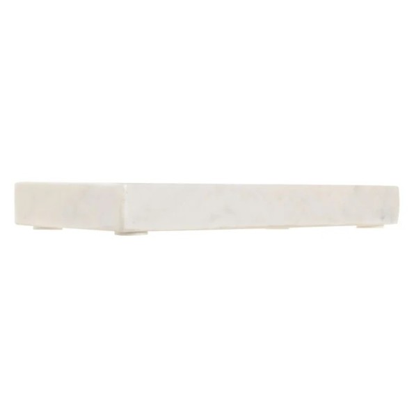 BANDEJA MARMOL LATON 30,5X15X3,8 BLANCO
