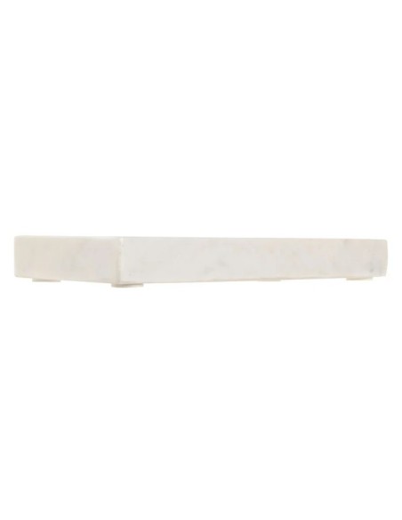 BANDEJA MARMOL LATON 30,5X15X3,8 BLANCO