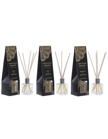 AMBIENTADOR MIKADO CRISTAL 6X6X21 50 ML. 15% AROMA