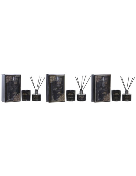 VELA SET 2 CRISTAL 13X7X21 15% AROMA MIKADO 3% VEL