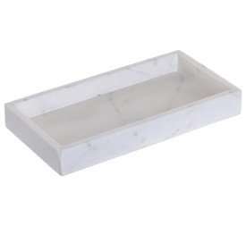 BANDEJA MARMOL 30,5X15,5X3,8 BLANCO
