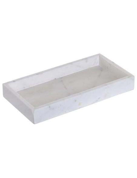 BANDEJA MARMOL 30,5X15,5X3,8 BLANCO