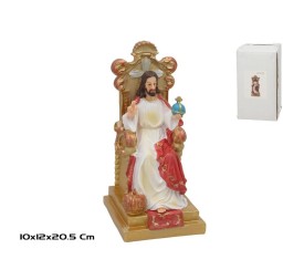 JESUS TRONO RESINA 12X10X20.5CM