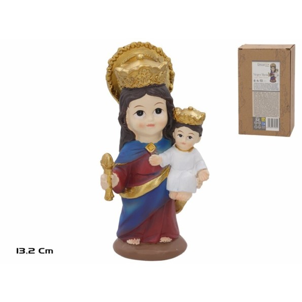 VIRGEN MARIA CON NIÑO JESUS 13.2CM