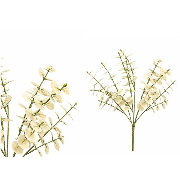 RAMO EUCALIPTO R/T X 7 - 47 CM (BLANCO)