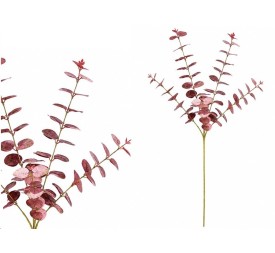 Mayorista Flor Artificial Santos - Varas Relleno Eucalipto Burdeos | Mundo Flor
