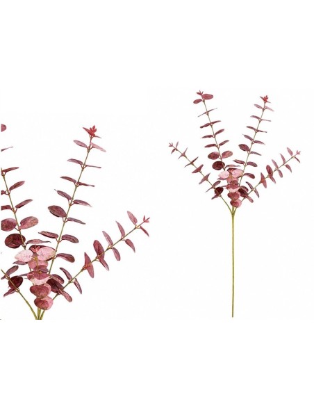 Mayorista Flor Artificial Santos - Varas Relleno Eucalipto Burdeos | Mundo Flor