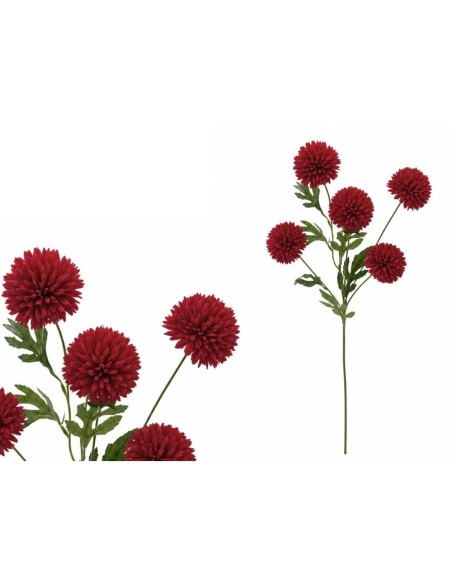 VARA CRISANTEMO X 5 - 62 CM (ROJO)