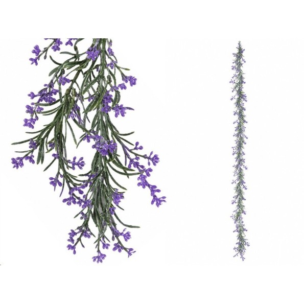 GUIRNALDA LAVANDA FLOCADA - 183 CM