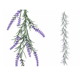 GUIRNALDA LAVANDA FLOCADA - 189 CM