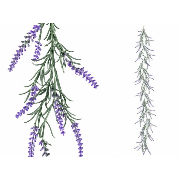GUIRNALDA LAVANDA FLOCADA - 189 CM