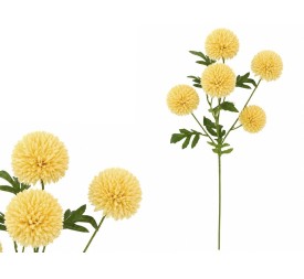VARA CRISANTEMO X 5 - 62 CM (AMARILLO)