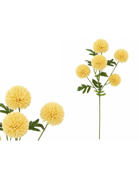 VARA CRISANTEMO X 5 - 62 CM (AMARILLO)