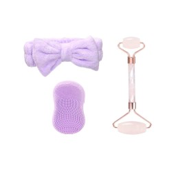 SET 3PZS EXFOLIANTE CARA RODILLO DOBLE SURT 2 COL
