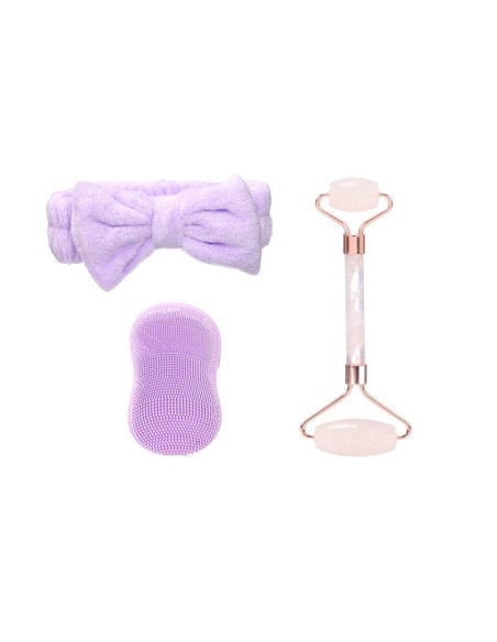 SET 3PZS EXFOLIANTE CARA RODILLO DOBLE SURT 2 COL