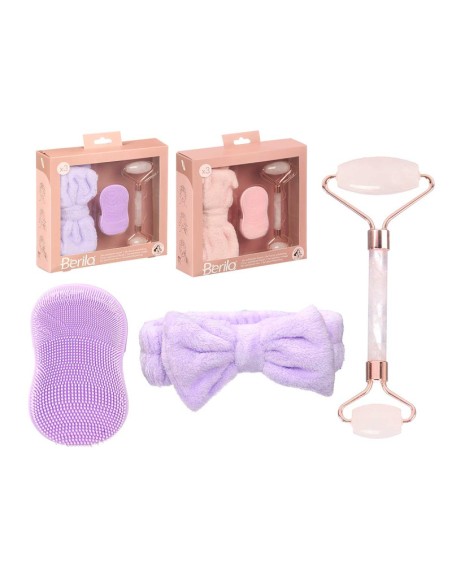 SET 3PZS EXFOLIANTE CARA RODILLO DOBLE SURT 2 COL