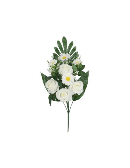 CONJUNTO ROSAS-DAISY X 8-53 CM (BLANCO)