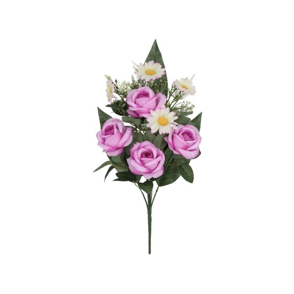CONJUNTO ROSAS-DAISY X 8-53 CM (VIOLETA)