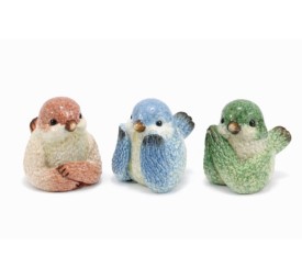 FIGURA CERAMICA 9.5X14X10.5 PAJARO 3 SURT.
