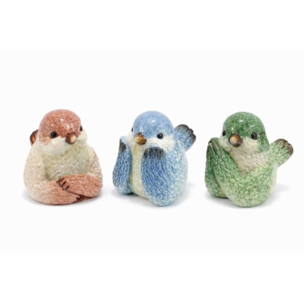 FIGURA CERAMICA 9.5X14X10.5 PAJARO 3 SURT.