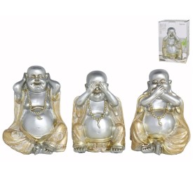 BUDA FELIZ NIREK 15X12X22CM 3 SURTIDO