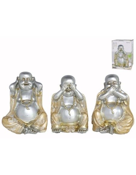 BUDA FELIZ NIREK 15X12X22CM 3 SURTIDO