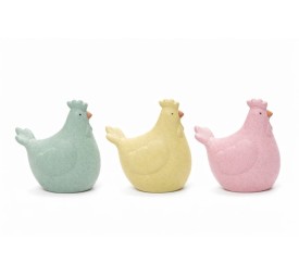 FIGURA CERAMICA 13X8X14 GALLINA 3 SURT.