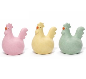 FIGURA CERAMICA 15X10X15 GALLO 3 SURT.