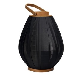 PORTAVELA BAMBU ALGODON 27X27X35 NEGRO