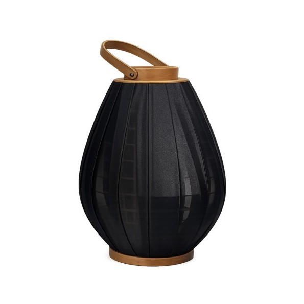 PORTAVELA BAMBU ALGODON 27X27X35 NEGRO