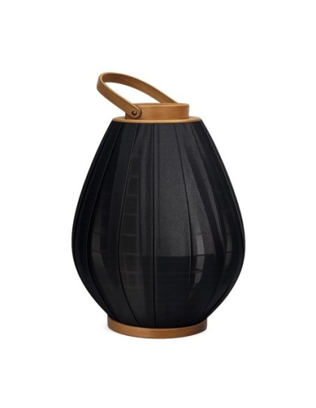 PORTAVELA BAMBU ALGODON 27X27X35 NEGRO