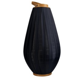 PORTAVELA BAMBU ALGODON 35X35X55 NEGRO