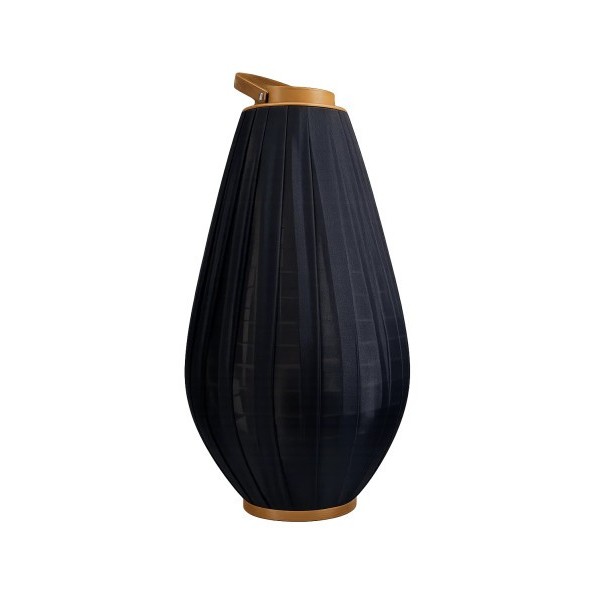 PORTAVELA BAMBU ALGODON 35X35X55 NEGRO
