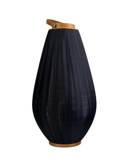 PORTAVELA BAMBU ALGODON 35X35X55 NEGRO