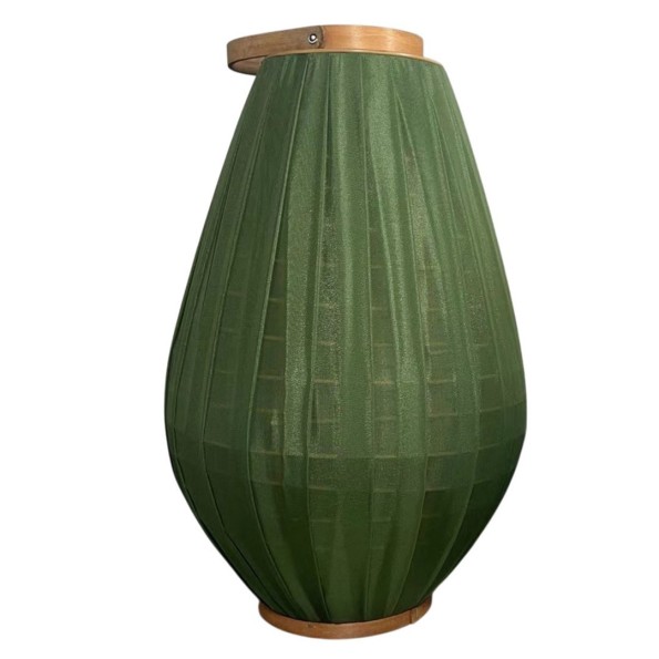 PORTAVELA BAMBU ALGODON 35X35X55 VERDE