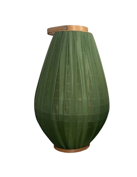 PORTAVELA BAMBU ALGODON 35X35X55 VERDE