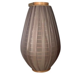 PORTAVELA BAMBU ALGODON 34X34X55 MARRON