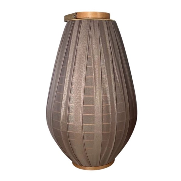 PORTAVELA BAMBU ALGODON 34X34X55 MARRON