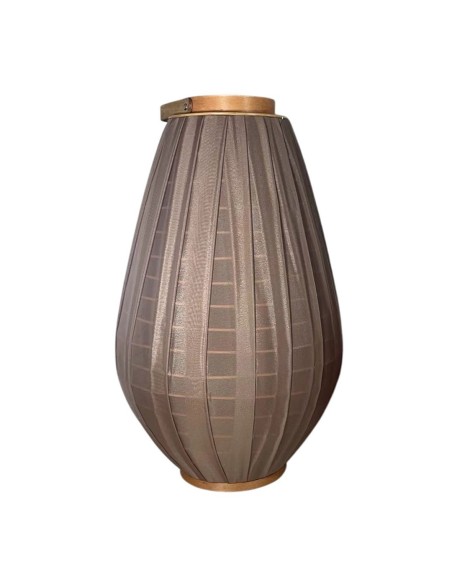 PORTAVELA BAMBU ALGODON 34X34X55 MARRON