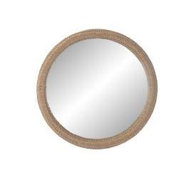ESPEJO RATAN CRISTAL 68X4X68 NATURAL